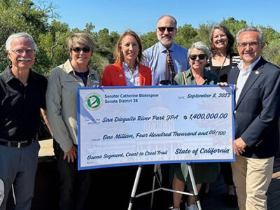 Senator Blakespear Awards $1.4M for the Coast to Crest Trail