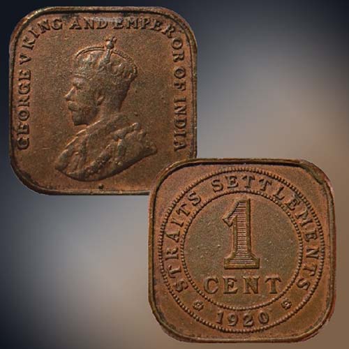 The Straits bronze coin
